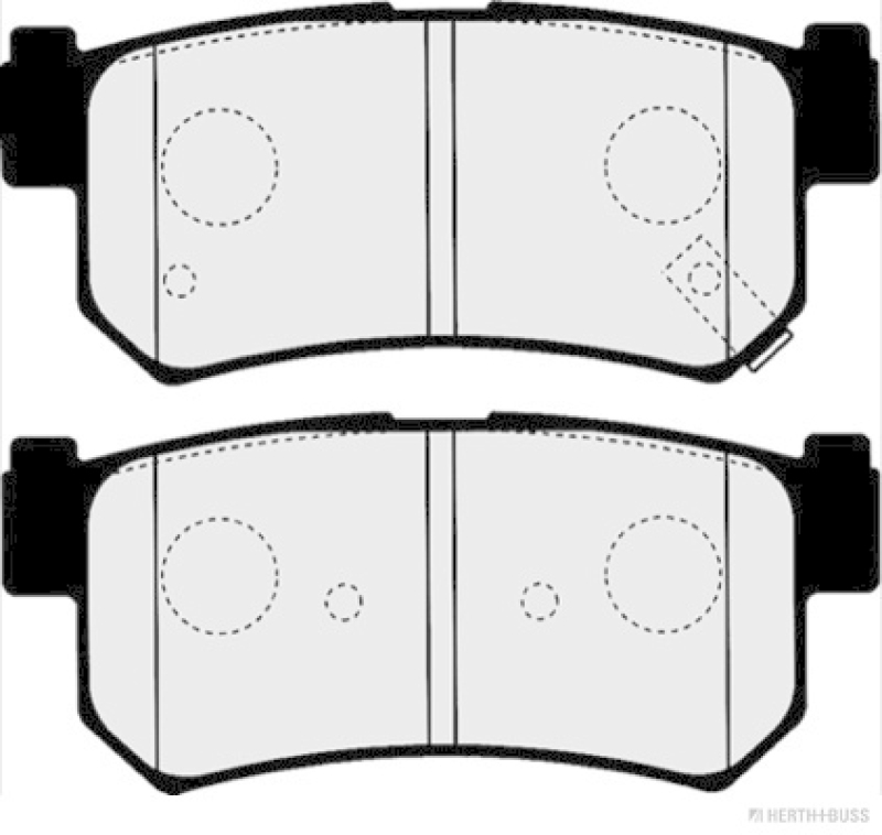 HERTH+BUSS JAKOPARTS Bremsbelagsatz, Scheibenbremse