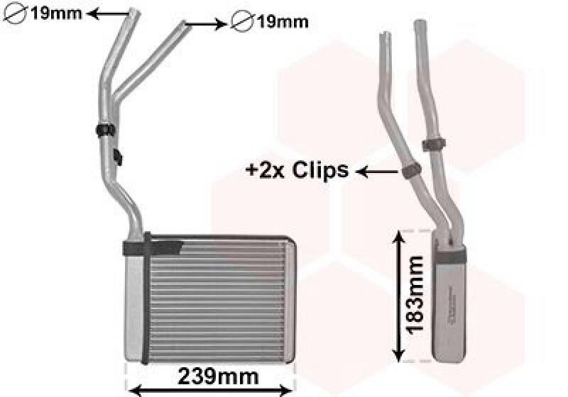VAN WEZEL W&auml;rmetauscher, Innenraumheizung *** IR PLUS ***