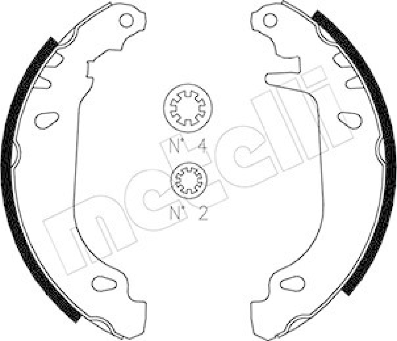 METELLI Brake Shoe Set