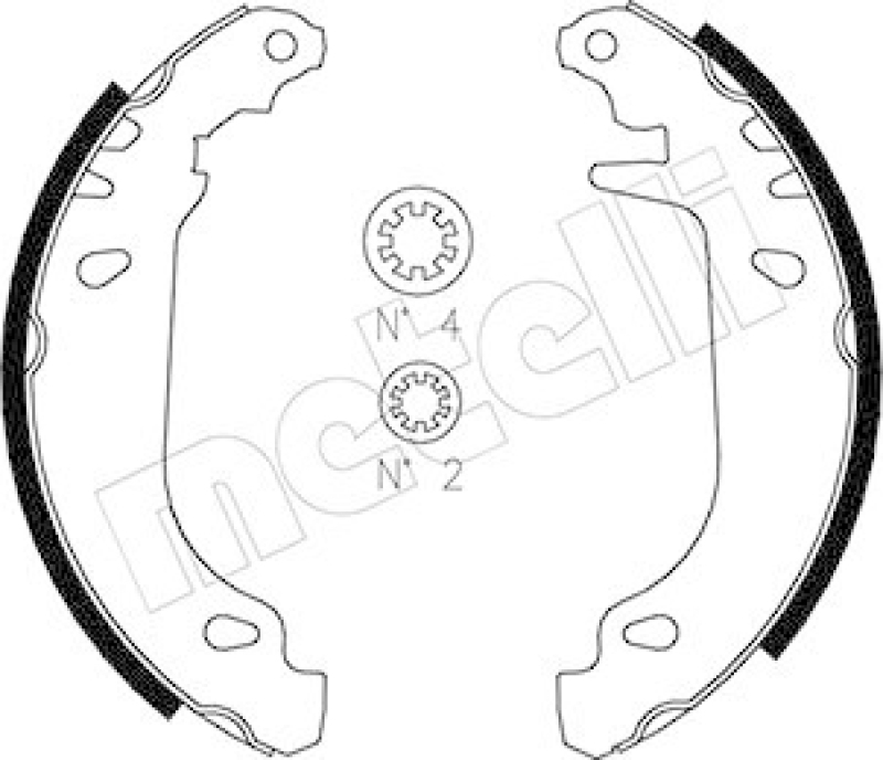 METELLI Brake Shoe Set