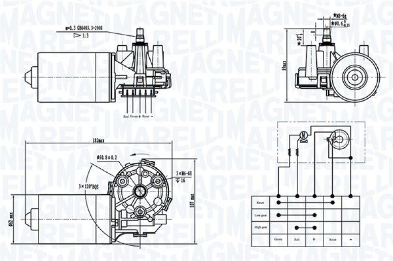 MAGNETI MARELLI Wischermotor