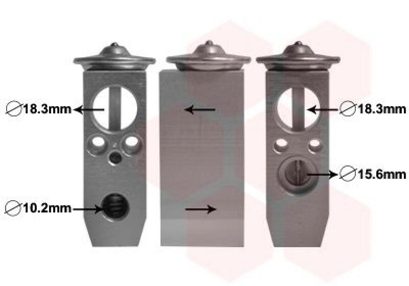 VAN WEZEL Expansion Valve, air conditioning