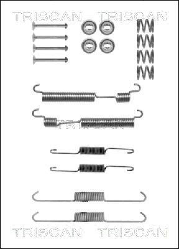 TRISCAN Zubehörsatz Bremsbacken Trommelbremse Montagesatz