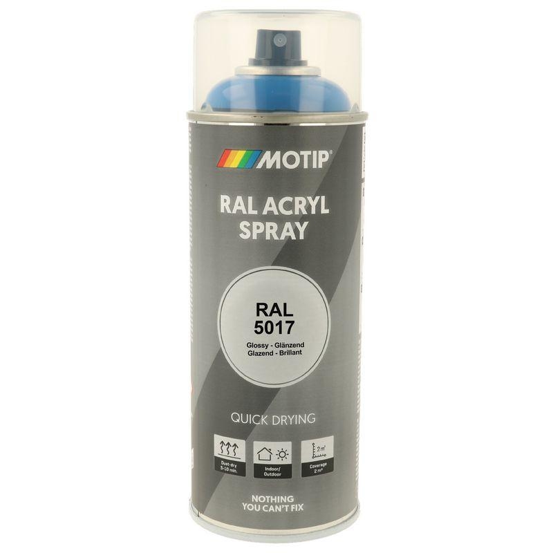 MOTIP Lack RAL 5017 verkehrsblau hochglanz 400 ml