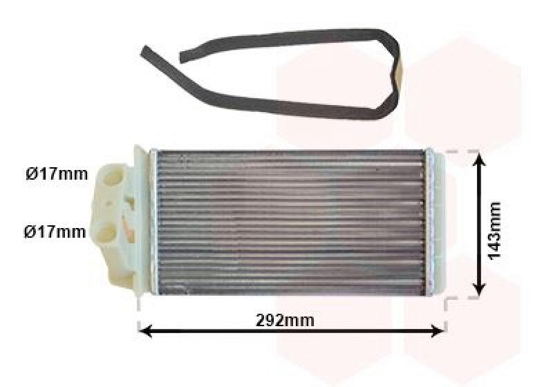 VAN WEZEL W&auml;rmetauscher, Innenraumheizung *** IR PLUS *** 17006273