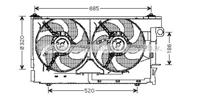 AVA QUALITY COOLING Lüfter, Motorkühlung