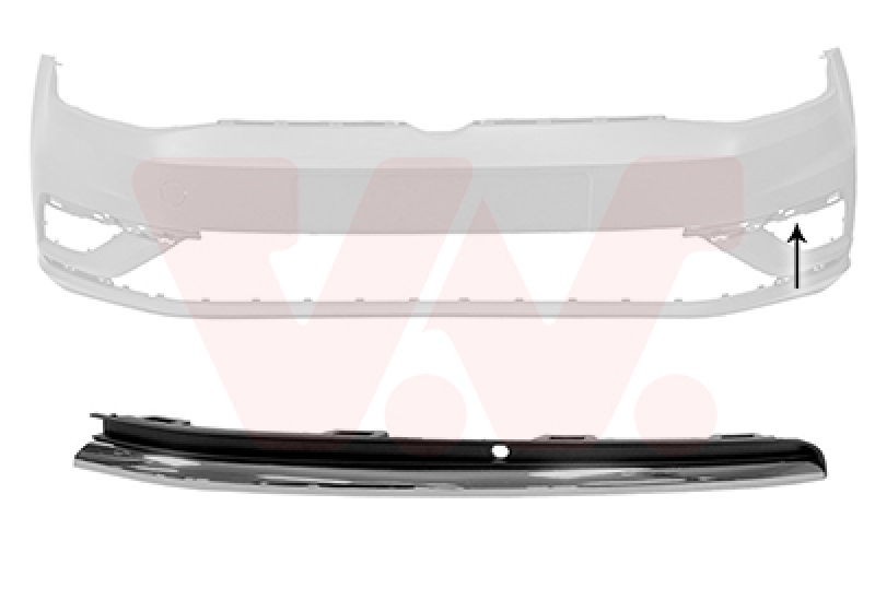 VAN WEZEL Zier-/Schutzleiste, Sto&szlig;f&auml;nger 5775585