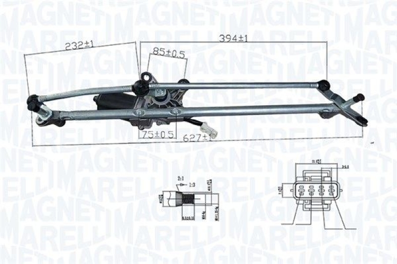 MAGNETI MARELLI Wischermotor