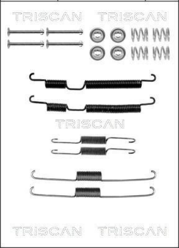 TRISCAN Zubeh&ouml;rsatz Bremsbacken Trommelbremse Montagesatz 8105 432002