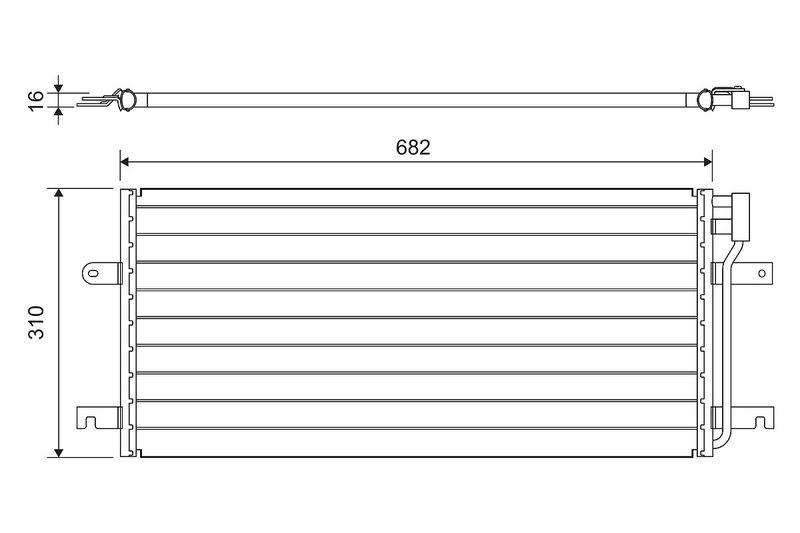 VALEO Condenser, air conditioning