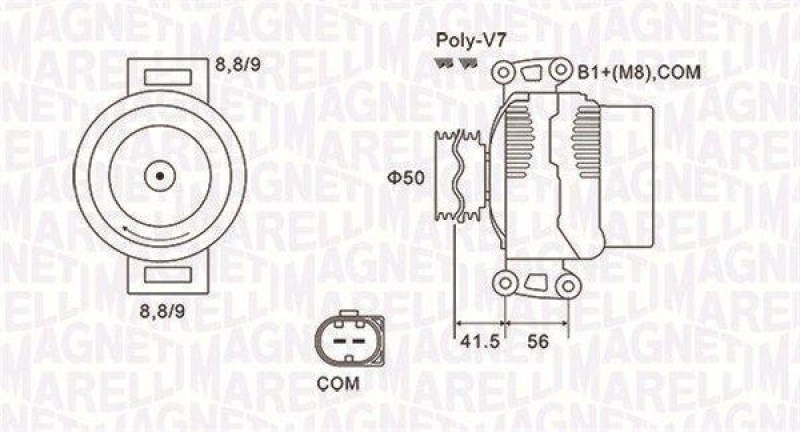 MAGNETI MARELLI Generator 63732108010