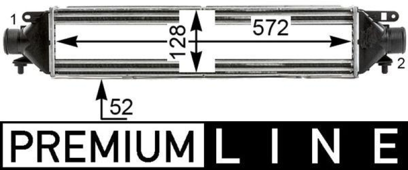 MAHLE Intercooler, charger BEHR *** PREMIUM LINE ***