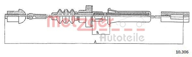 METZGER Cable Pull, clutch control