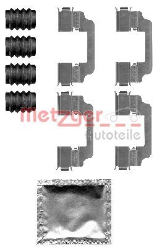 METZGER Accessory Kit, disc brake pad GREENPARTS