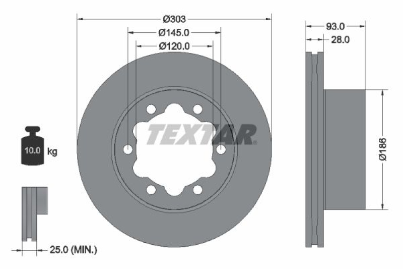 TEXTAR Bremsscheibe