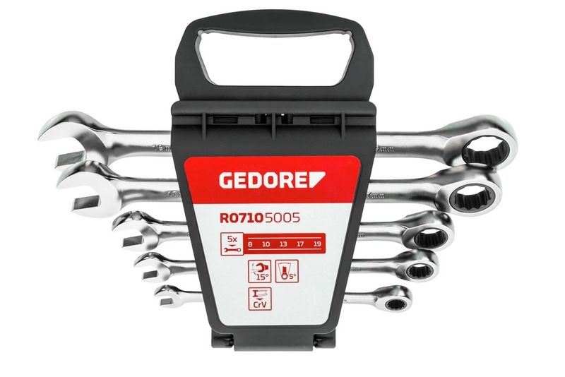 GEDORE Ratschen-Ringgabelschlüsselsatz