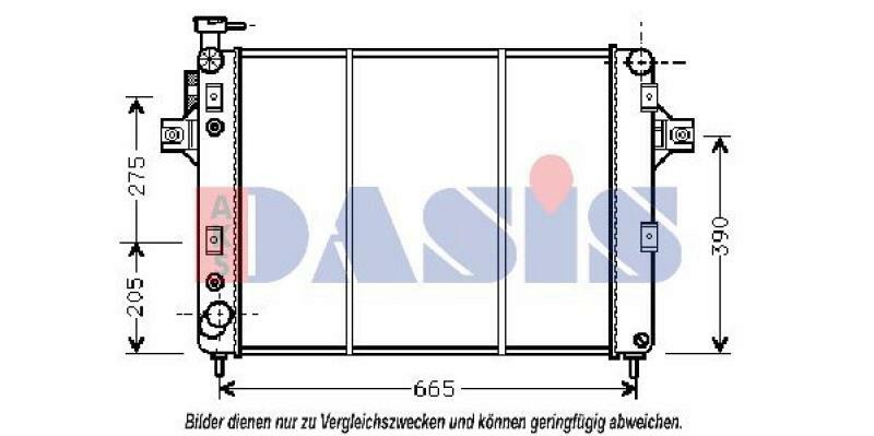 AKS DASIS Kühler, Motorkühlung