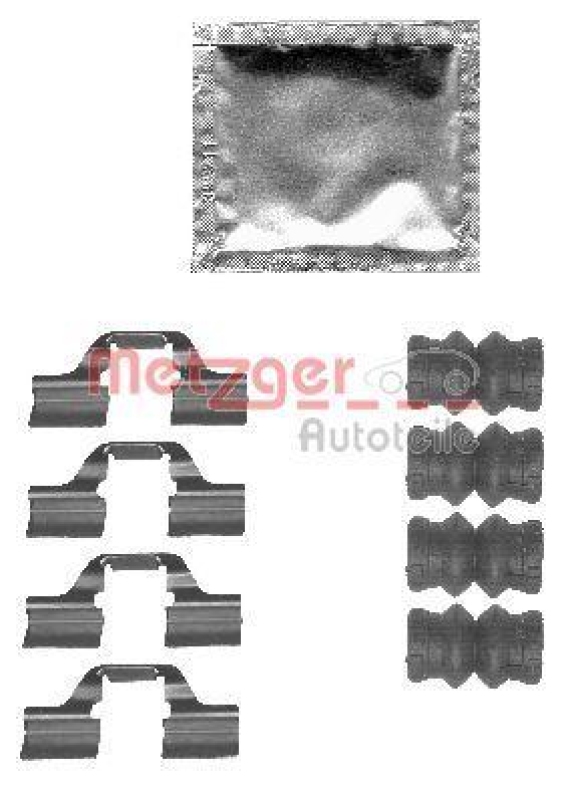 METZGER Accessory Kit, disc brake pad GREENPARTS