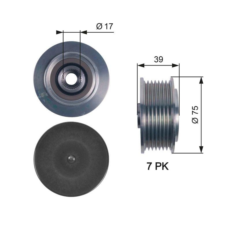 GATES Alternator Freewheel Clutch DriveAlign®