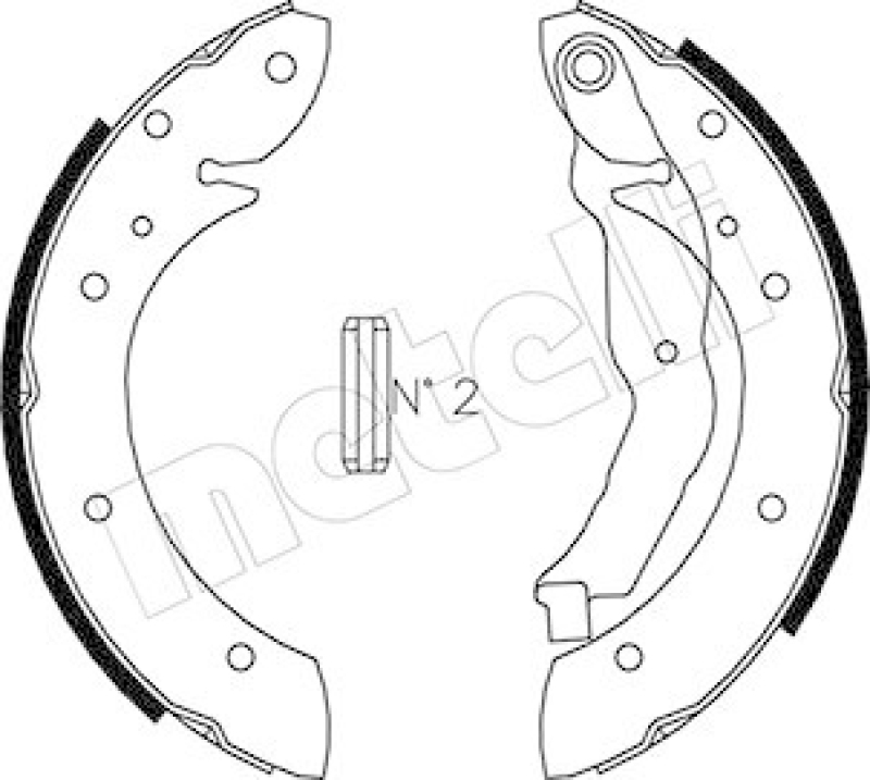 METELLI Brake Shoe Set