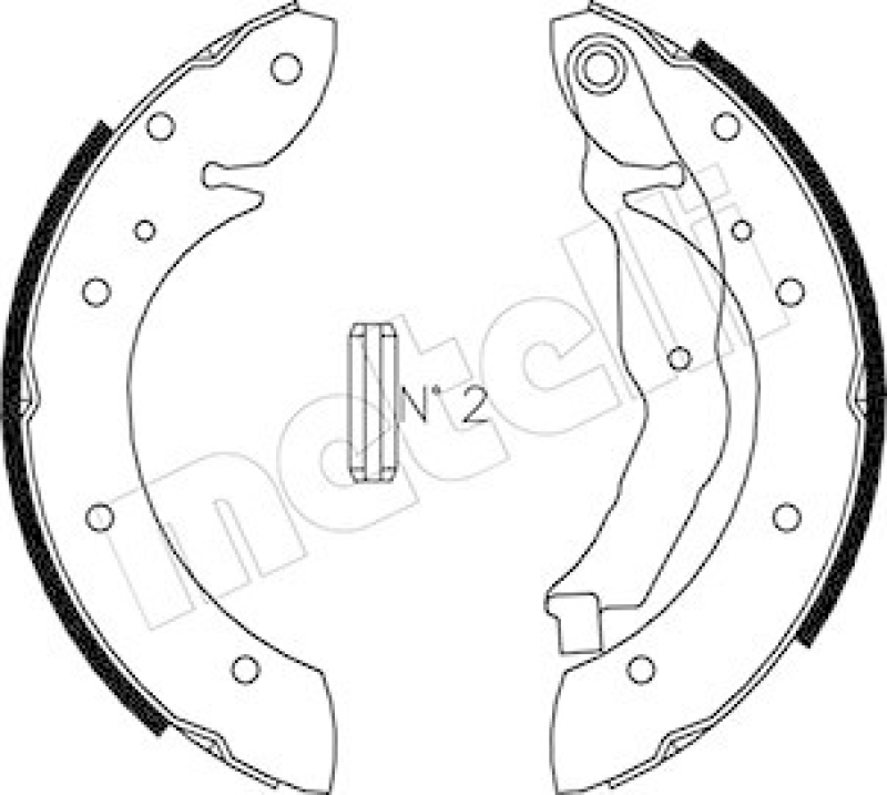 METELLI Bremsbackensatz