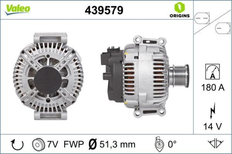 VALEO Generator VALEO ORIGINS NEW OE TECHNOLOGIE