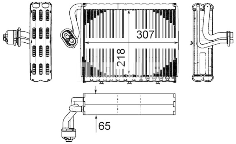 MAHLE Evaporator, air conditioning BEHR *** PREMIUM LINE ***