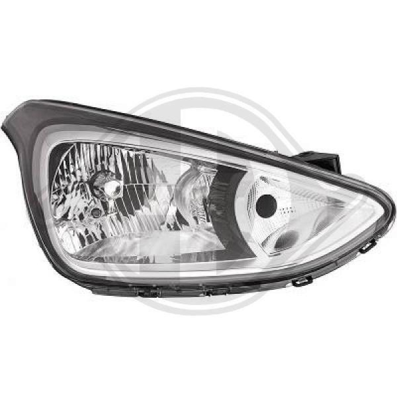 1x Diederichs Hauptscheinwerfer H7 H4 Rechts passend für Hyundai i10 2 1.0 1.2
