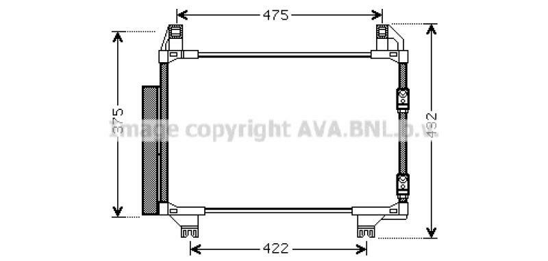 AVA QUALITY COOLING Condenser, air conditioning