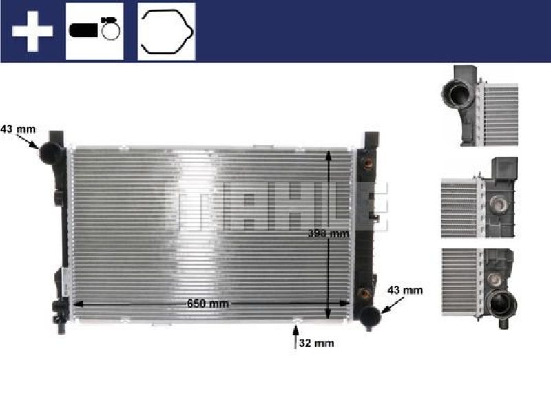 MAHLE Radiator, engine cooling BEHR