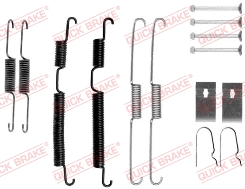 QUICK BRAKE Zubeh&ouml;rsatz Bremsbacken Trommelbremse Montagesatz