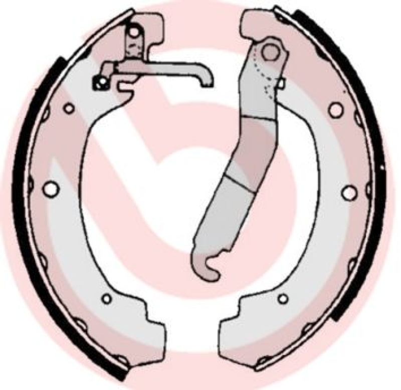 BREMBO Brake Shoe Set ESSENTIAL LINE