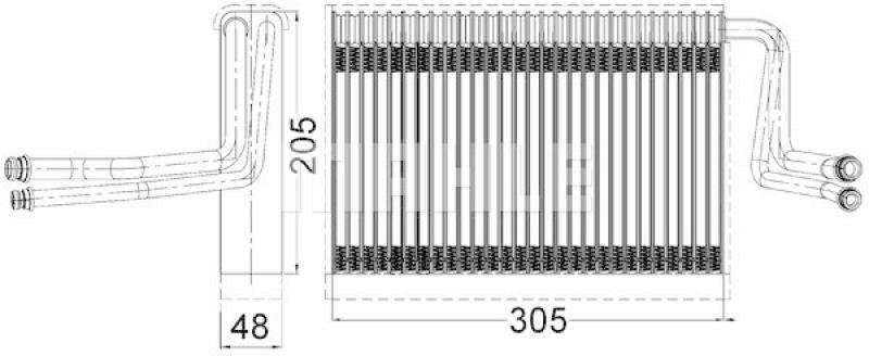 MAHLE Evaporator, air conditioning