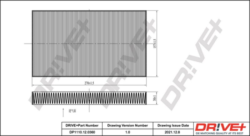 Dr!ve+ Filter, Innenraumluft