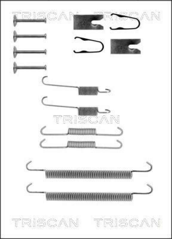 TRISCAN Zubeh&ouml;rsatz Bremsbacken Trommelbremse Montagesatz 8105 432586