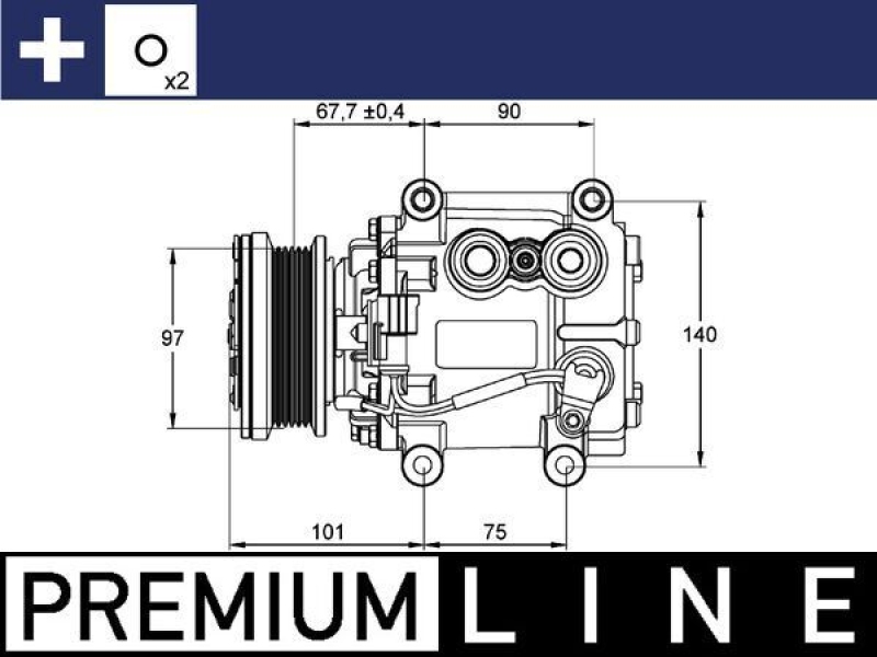 MAHLE Kompressor, Klimaanlage BEHR *** PREMIUM LINE ***
