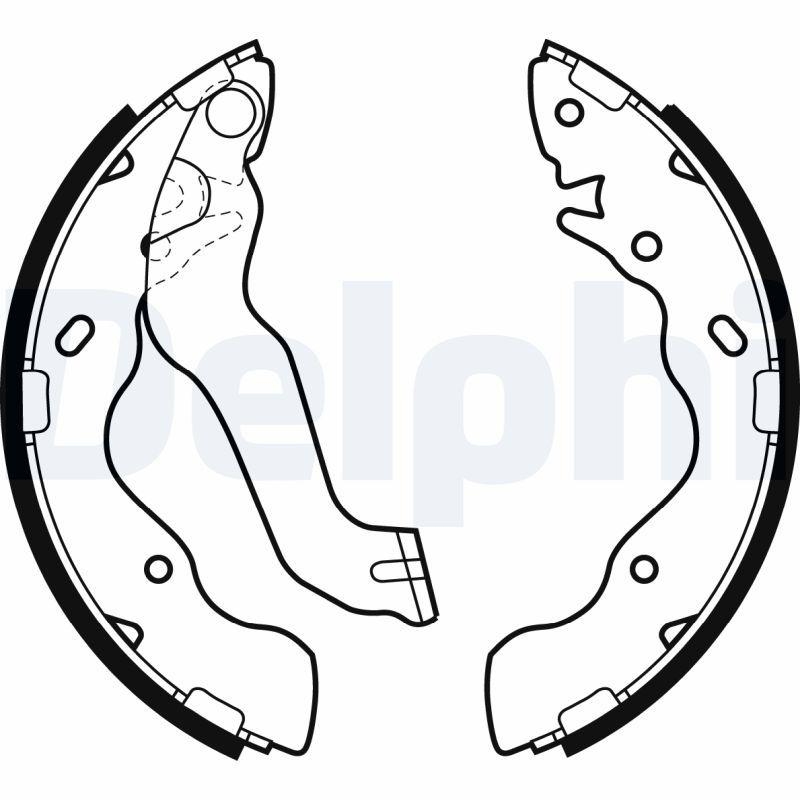 DELPHI Bremsbackensatz LS1953