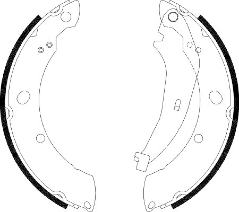 HELLA Brake Shoe Set
