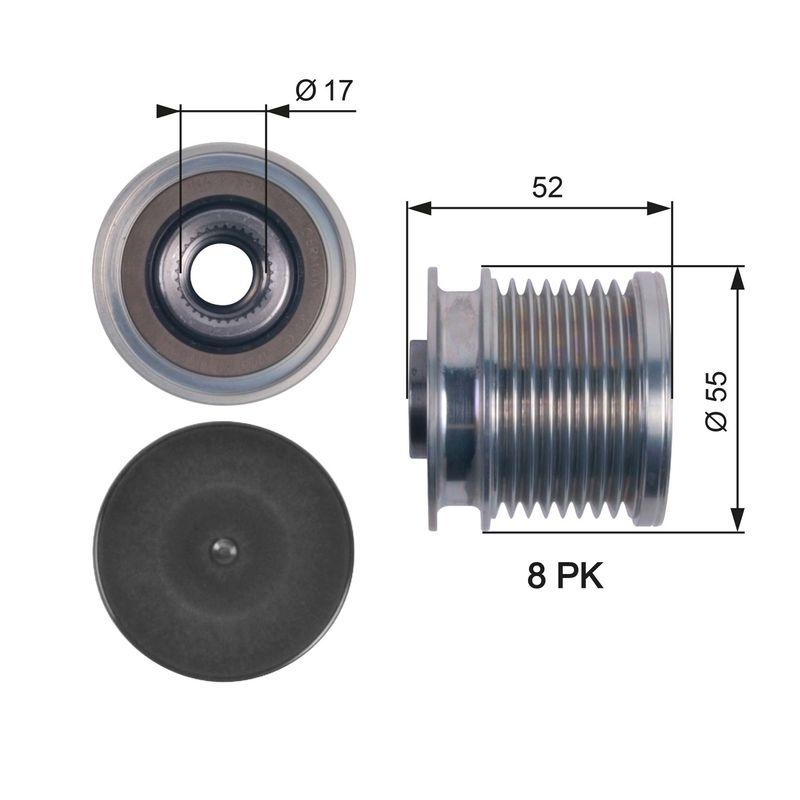 GATES Alternator Freewheel Clutch DriveAlign®