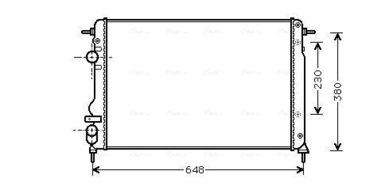 AVA QUALITY COOLING Radiator, engine cooling