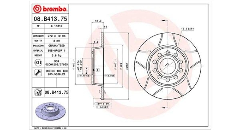 2x MAGNETI MARELLI Bremsscheibe