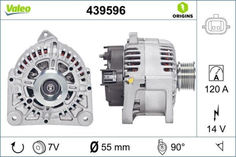 VALEO Generator VALEO ORIGINS NEW OE TECHNOLOGIE