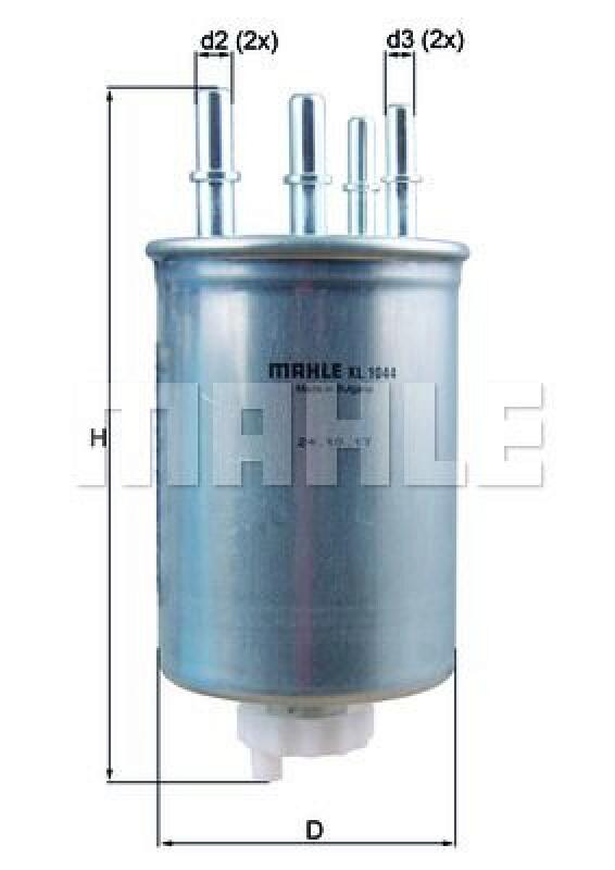 MAHLE Fuel filter