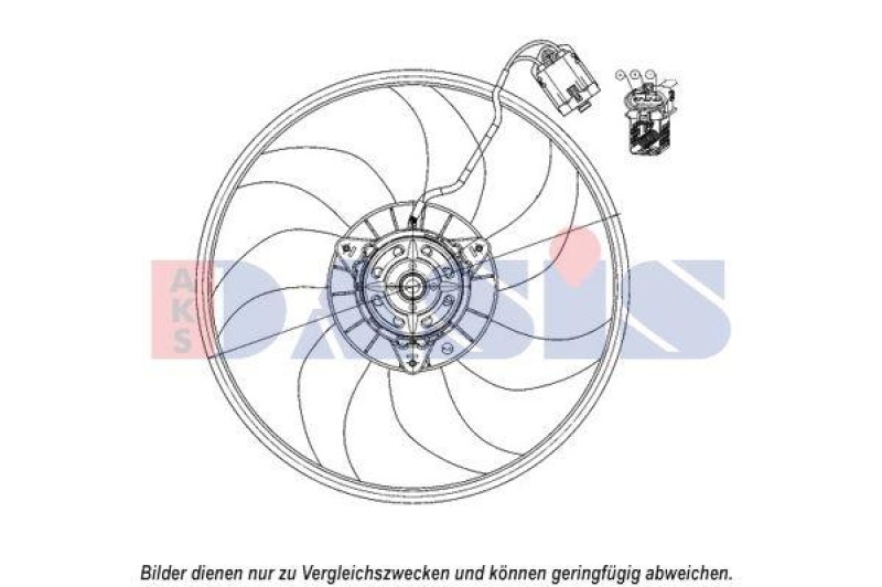 AKS DASIS Lüfter, Motorkühlung