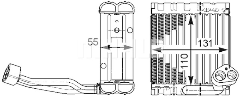 MAHLE Evaporator, air conditioning BEHR *** PREMIUM LINE ***