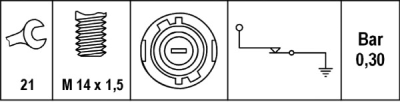 HELLA Oil Pressure Switch