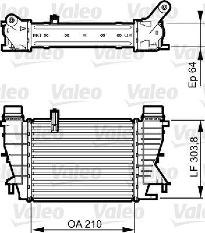 VALEO Intercooler, charger