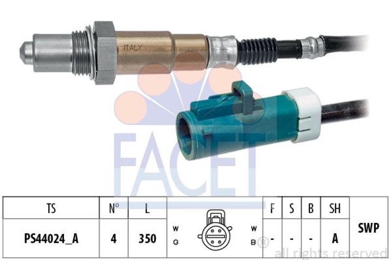 FACET Lambda Sensor Made in Italy - OE Equivalent