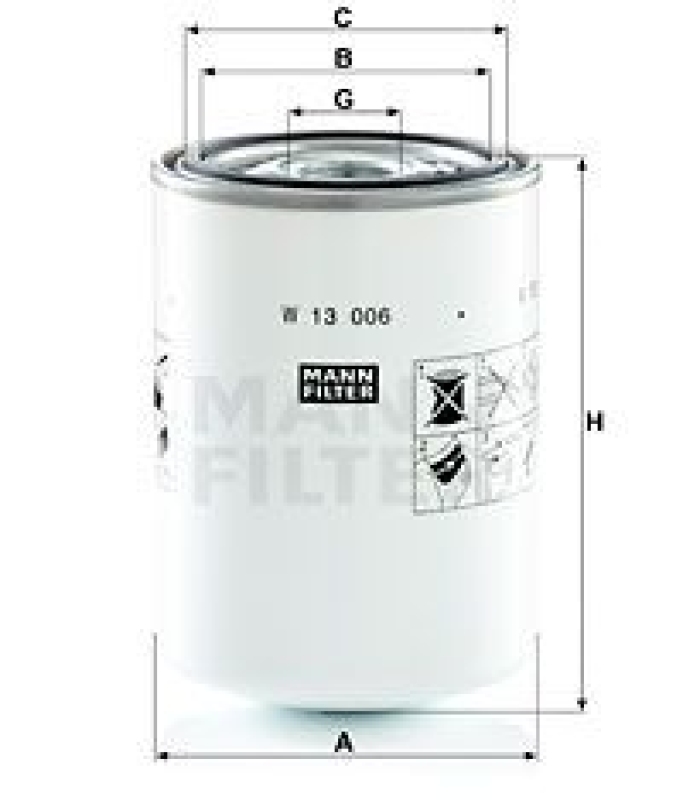 MANN-FILTER Filter, operating hydraulics