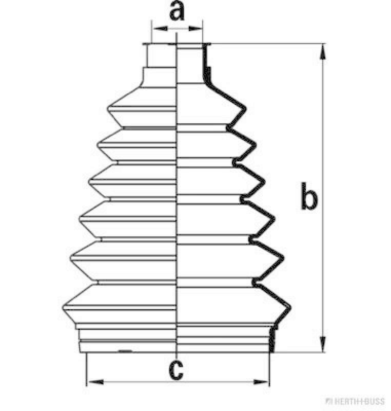HERTH+BUSS JAKOPARTS Faltenbalgsatz, Antriebswelle J2860905